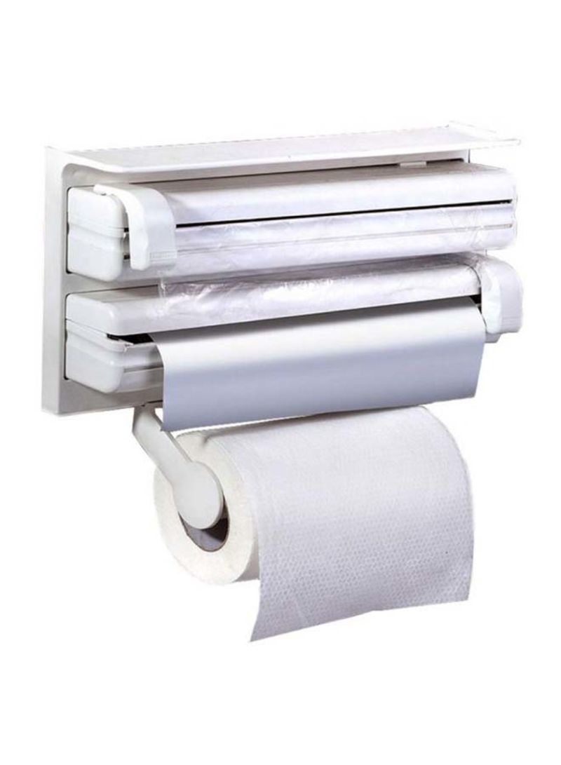 Triple Paper Dispenser Cling Film Wrap, Aluminium Foil and Kitchen Roll