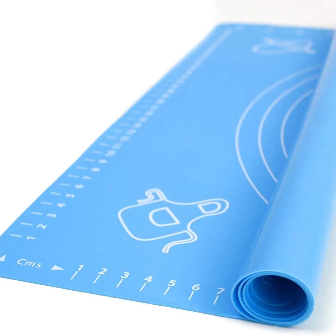 Non-stick Silicone Dough Mat in blue color