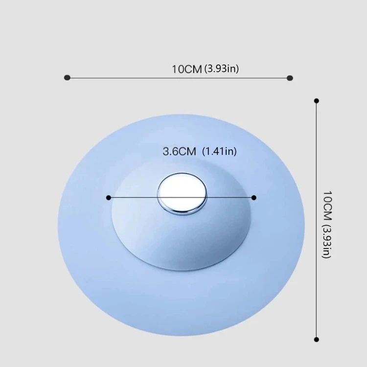 Silicone Sink Hair Strainer for Basin with its size