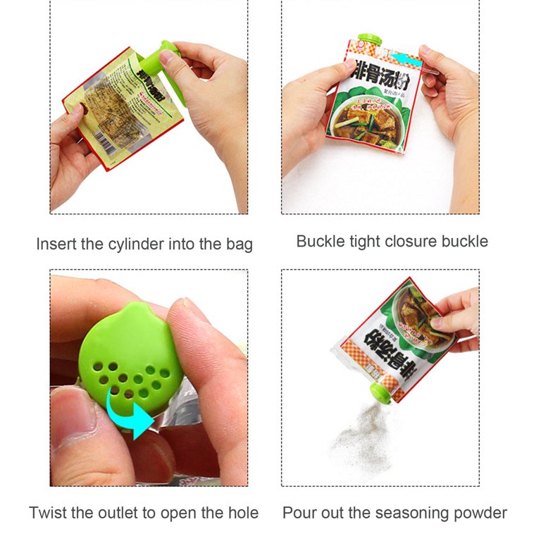 Steps of using Wall Mount Seasoning Bags Storage Rack