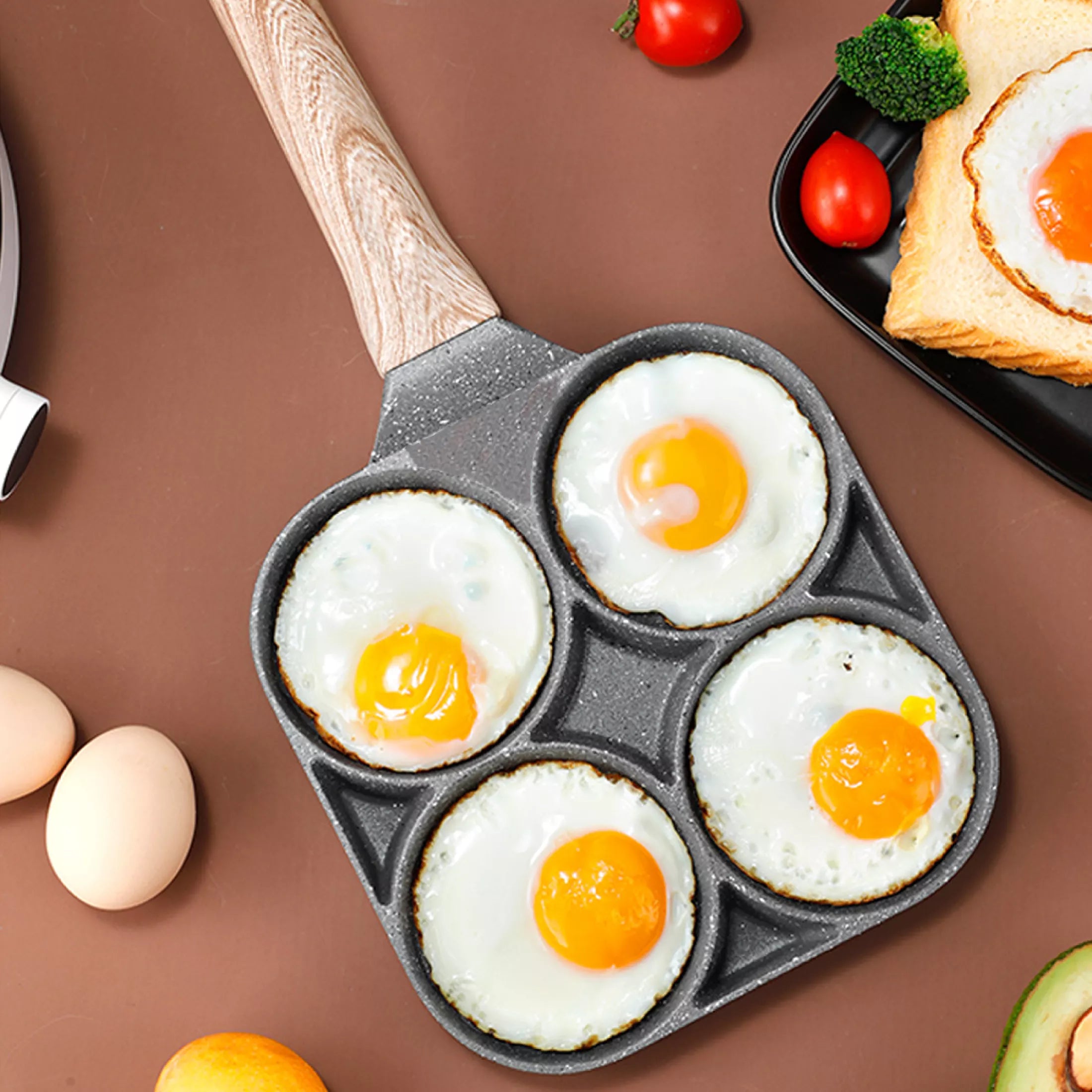 4 egg hole pan