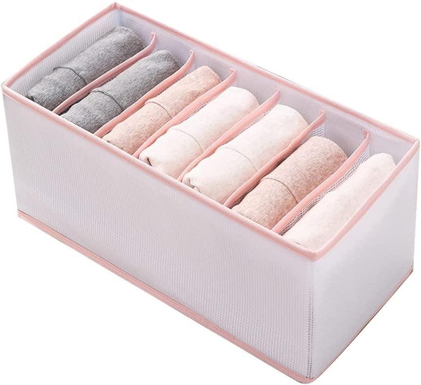 7 Grid Wardrobe Organizer Box for Scarf, Towel and Small Garments