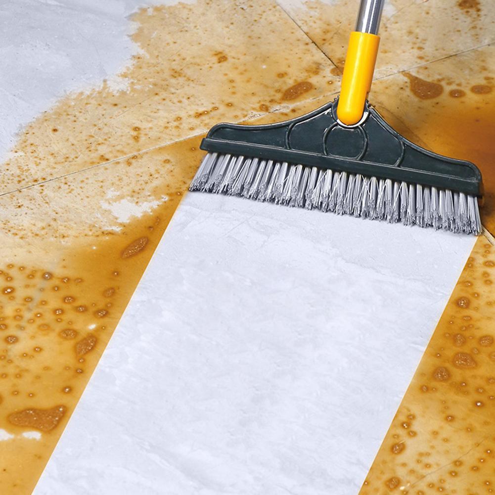 2in1 Floor Scrub Brush with Wiper