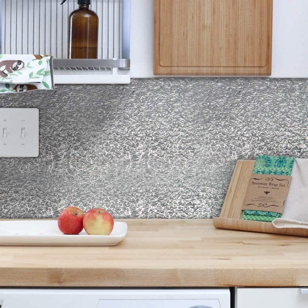 Waterproof and Oil Proof Aluminium Wallpaper For Kitchen