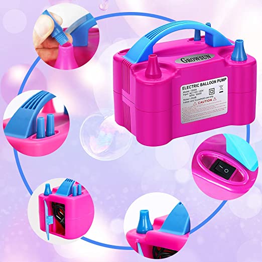 Electric Air Balloon Pump 220V- 240V 600W Dual Inflation Balloon Blower