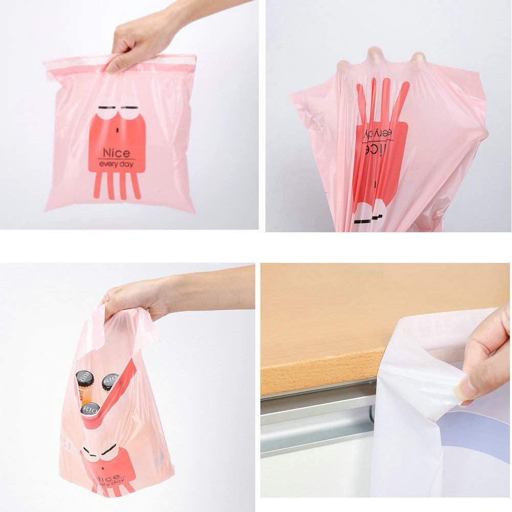 Someone holding Disposable Trash Bags