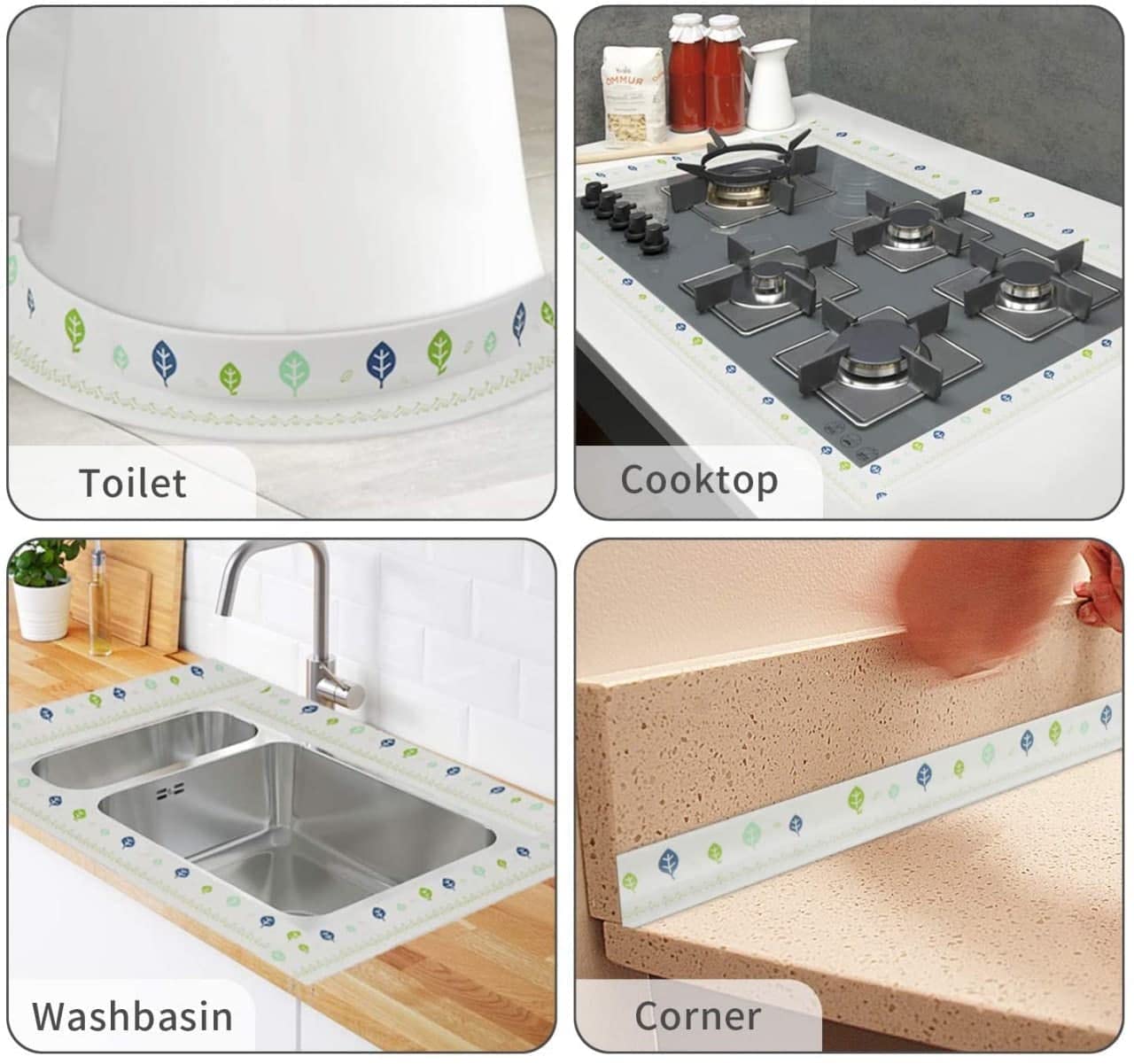 use of Adhesive Tape for Kitchen Sink in various places