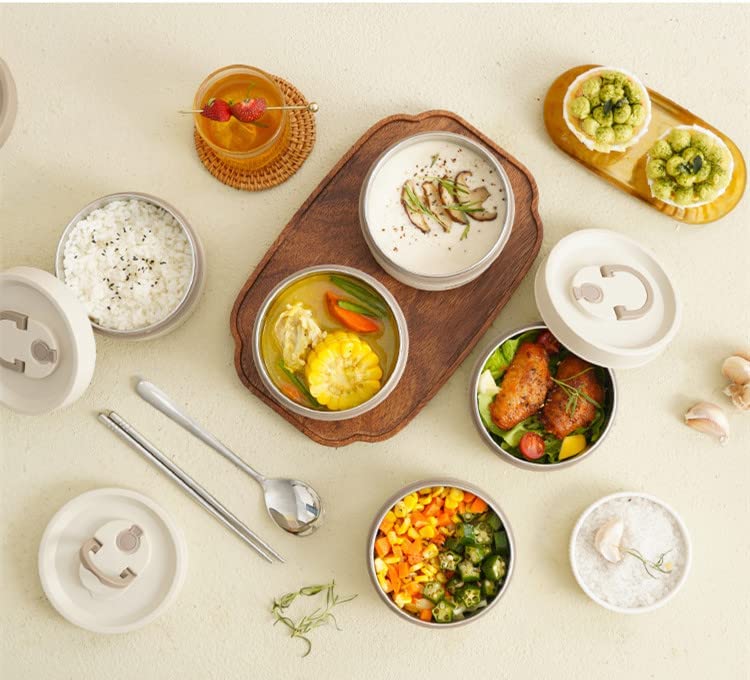 Stainless Steel Thermal Vacuum Insulated Lunch Box Set