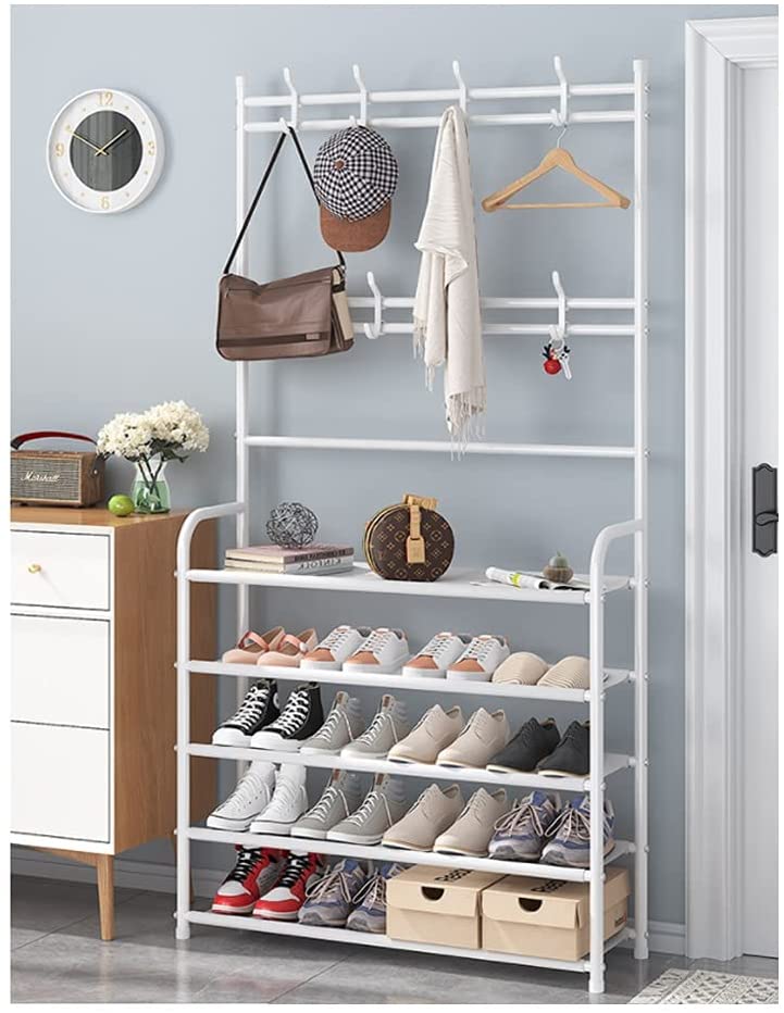 3in1 Multifunctional Hall Tree Shoe Rack with Storage Organizer