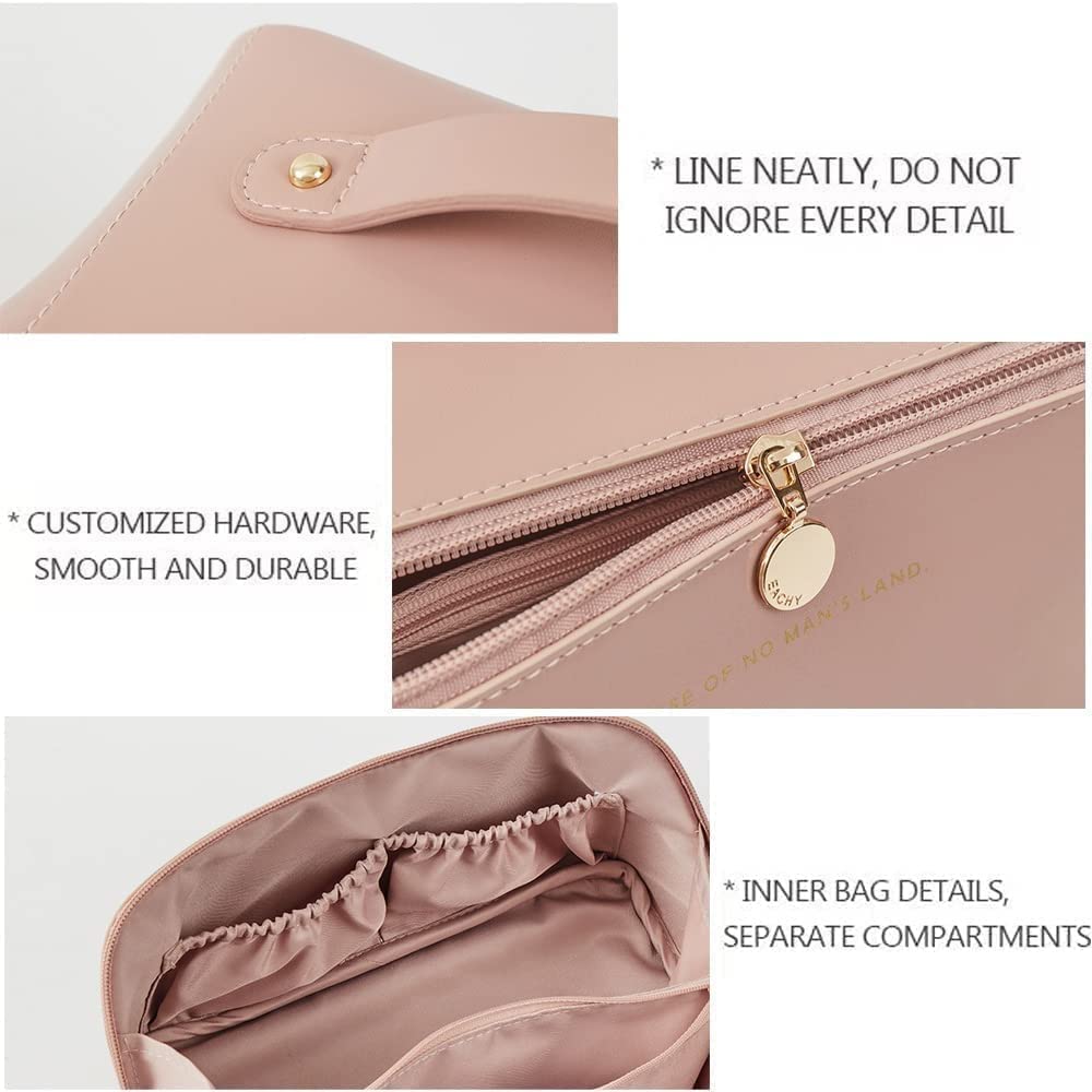 Close-up view of Large Capacity Foldable Travel Cosmetic Bag