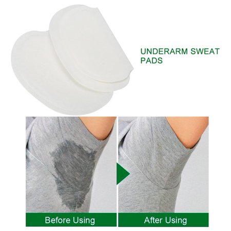 Comparing before using and after using Unisex Underarm Sweat Pads