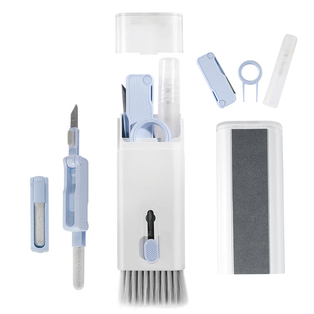 7-in-1 Gadgets Cleaner Kit, Earphone Cleaning Pen For Headset iPad Phone, Keyboard Keycap Puller Kit