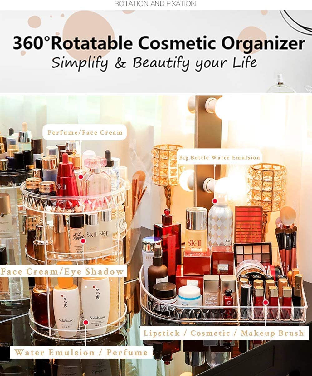 360° Rotating Cosmetic Display Stand