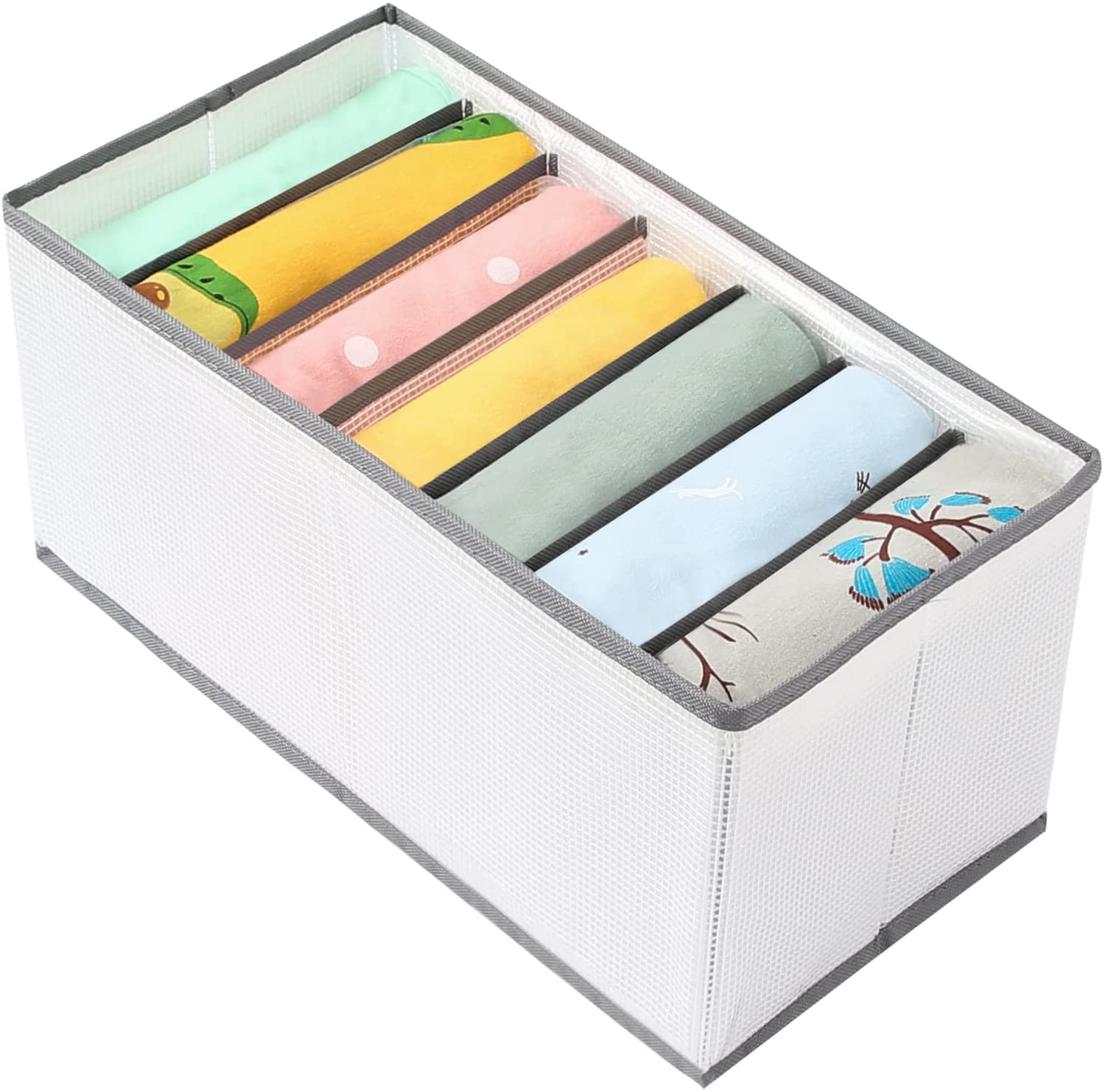 7 Grid Wardrobe Organizer Box for Scarf, Towel and Small Garments