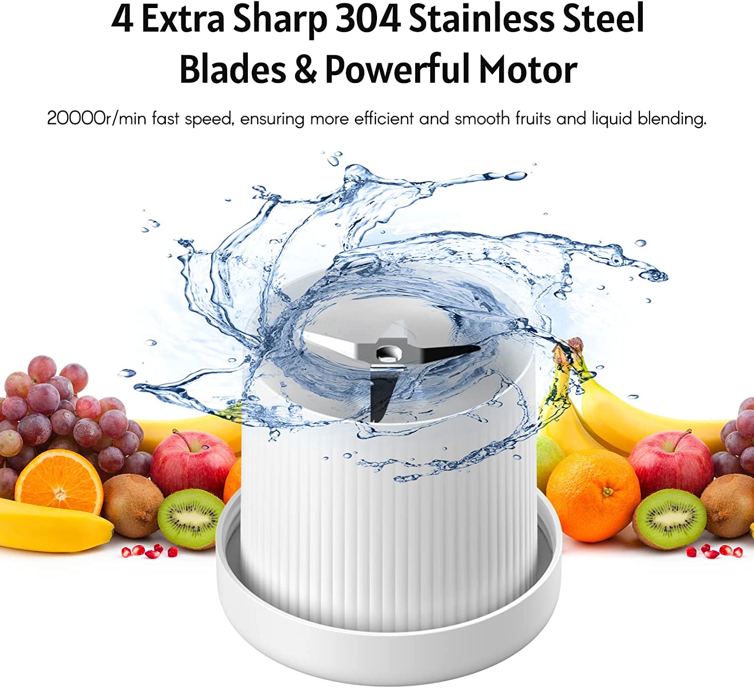 350ml Portable Instant Smoothie Juicer Blender with features