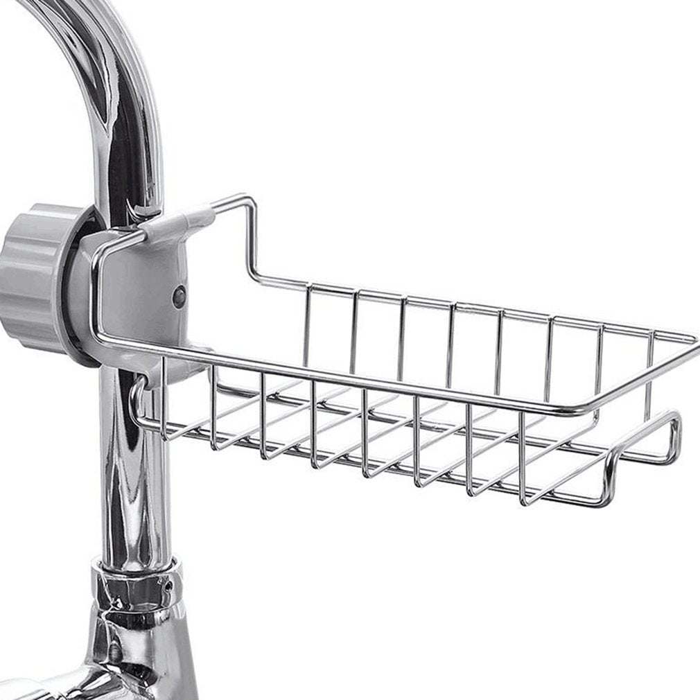 Sponge Holder Sink Organizer Drainer Faucet Hanging Storage Rack