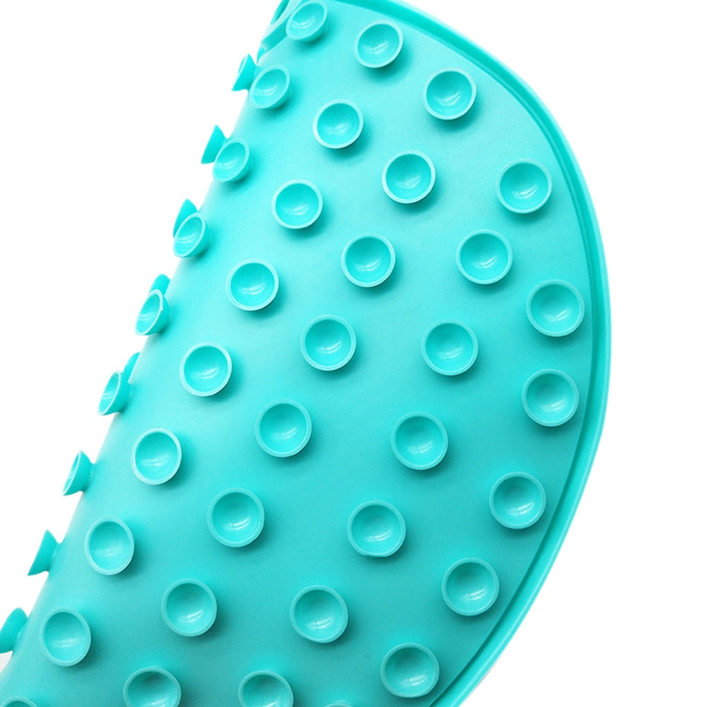 Non-Slip Silicone Mat, Bathroom Foot Scrub Massage Pad