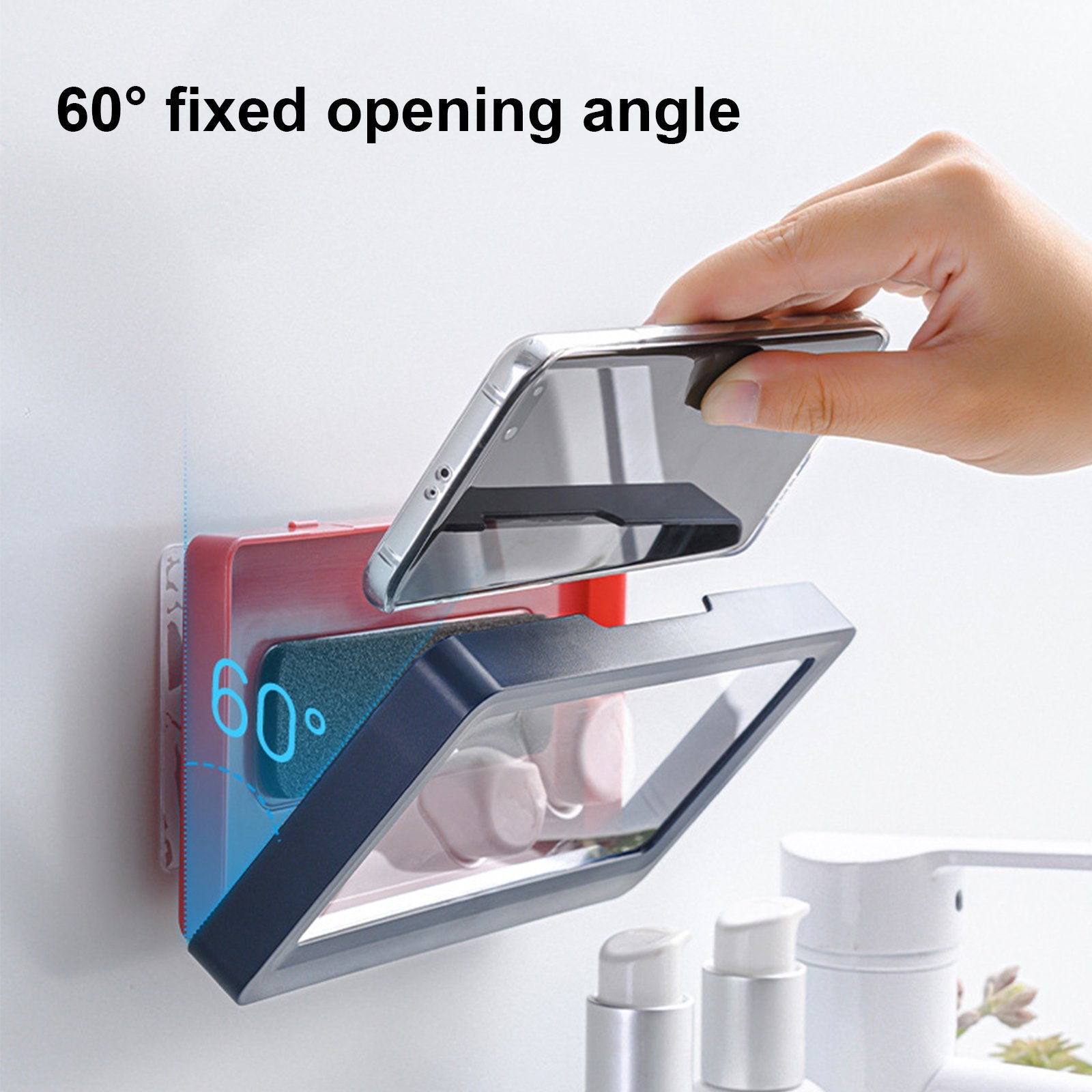 حامل هاتف محمول للحمام مقاوم للماء