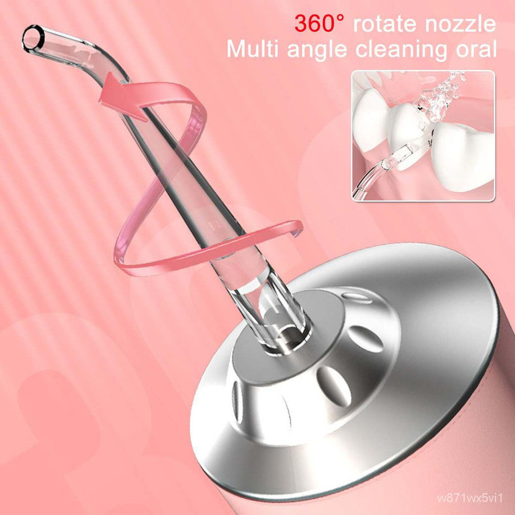 مضخة ماء للفم قابلة للشحن بسعة 220 مل وتحتوي على 3 أوضاع تنظيف