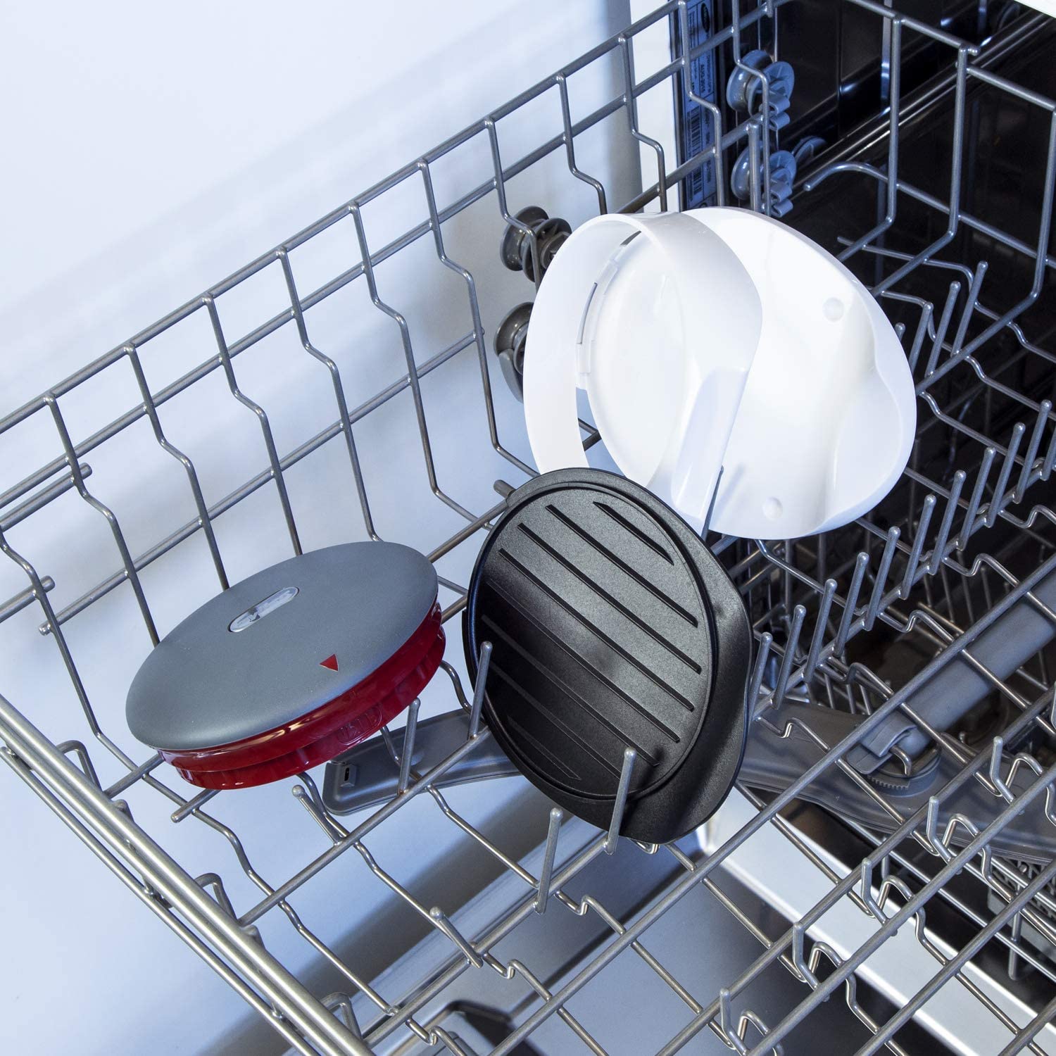 Hamburger Meat Presser placed in the dishwasher
