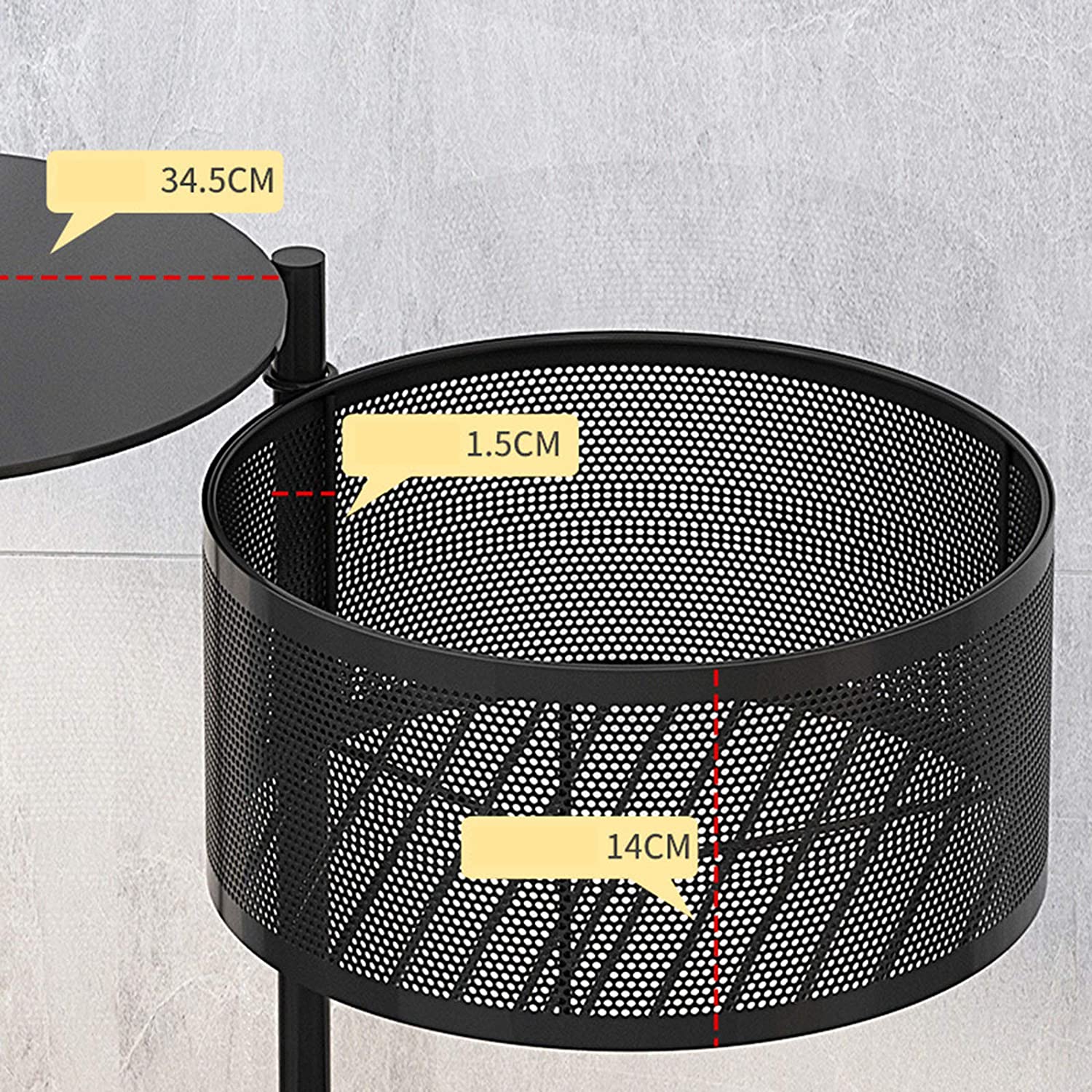 رف قابل للدوران لتخزين المطبخ من 4 طبقات