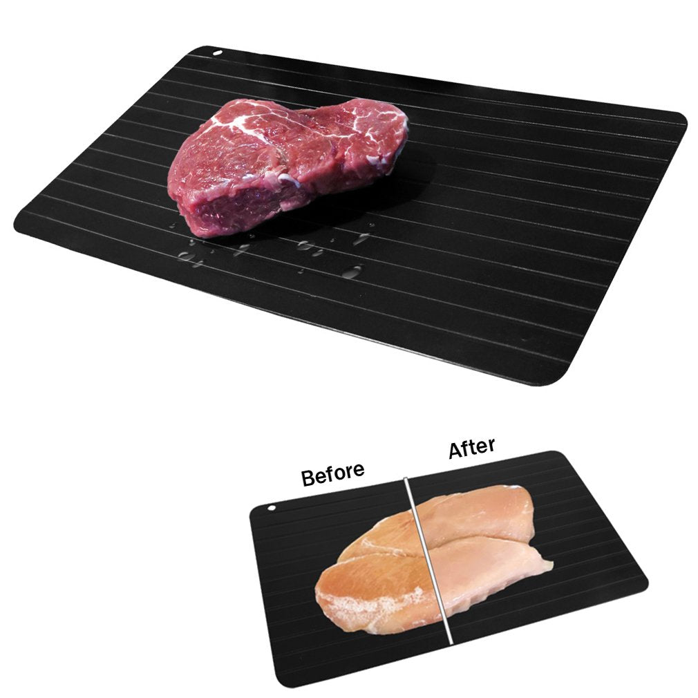 Comparing before and after using the Fish Defrosting Tray