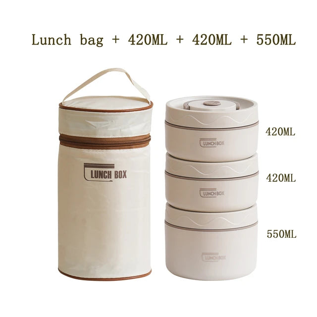 Stainless Steel Thermal Vacuum Insulated Lunch Box Set