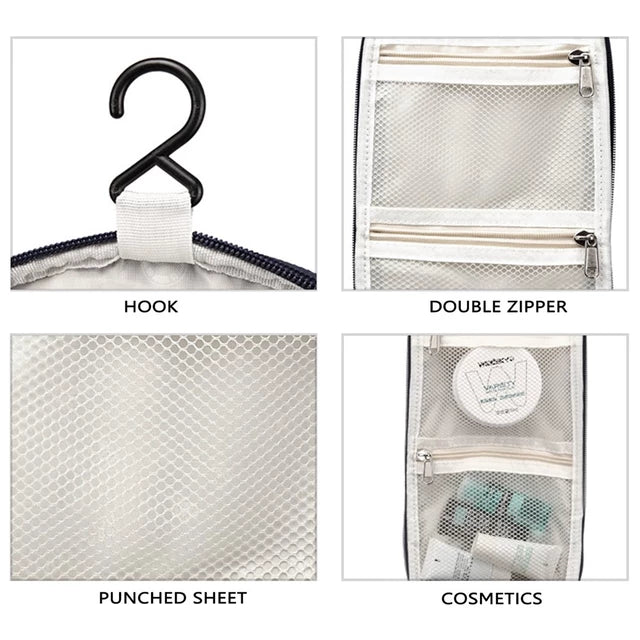 Travel Toiletry Wash Cosmetic Bag Makeup Storage Case with different functionality