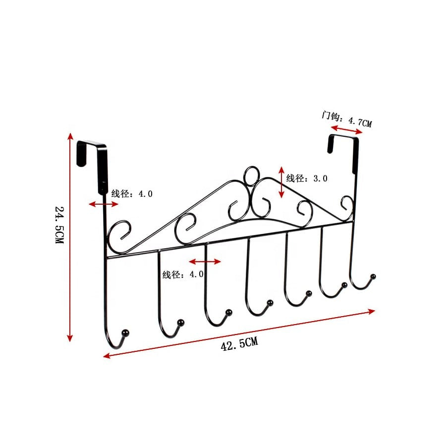 Space Saving Stainless Steel Door Hanger