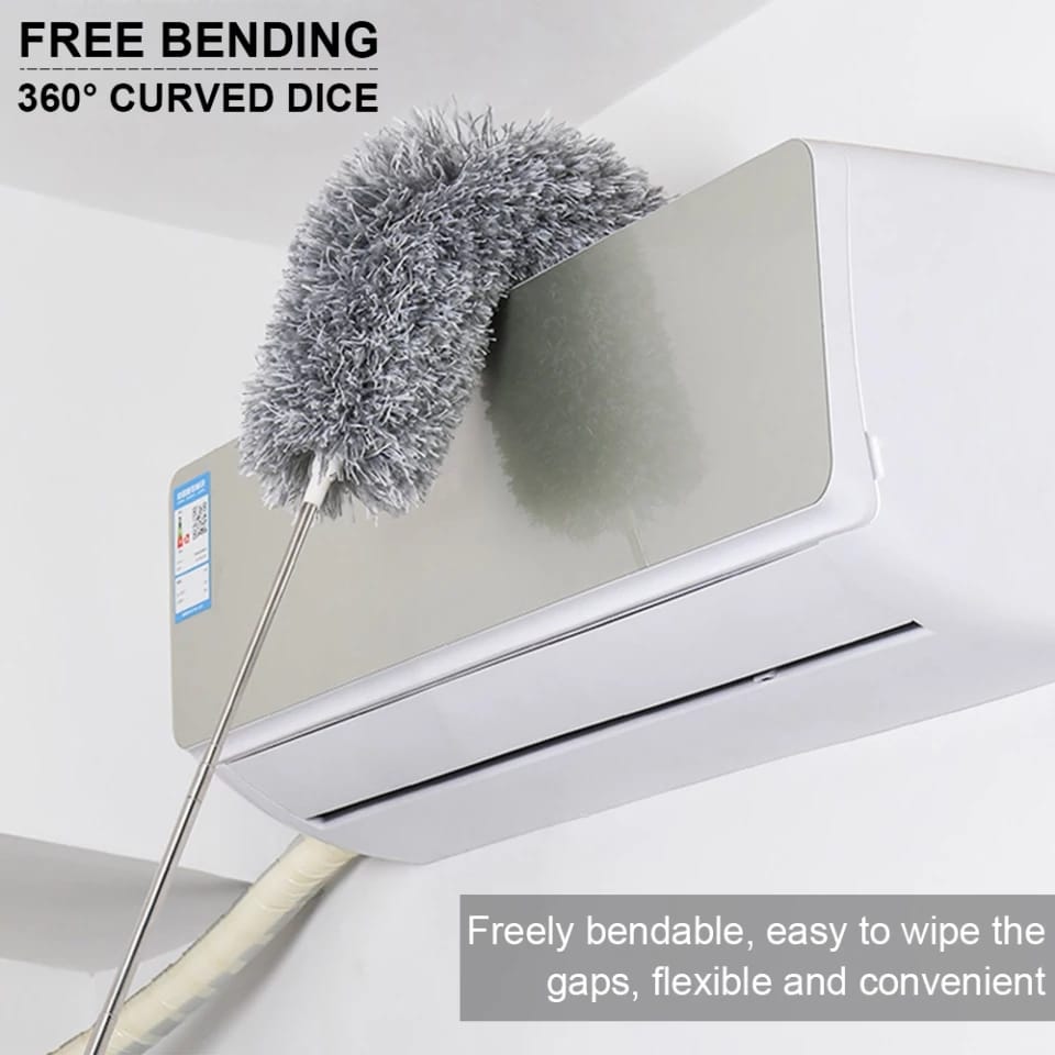 Extendable Duster for High Ceilings, Microfiber Cleaning Long Extension Pole Duster