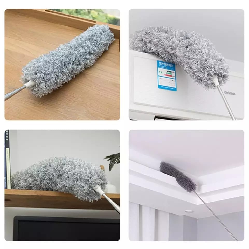 Extendable Duster for High Ceilings, Microfiber Cleaning Long Extension Pole Duster