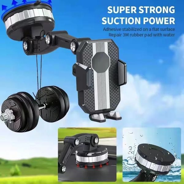360° Rotating Super Adsorption Adjustable Magnetic Car Phone Holder with super strong suction power