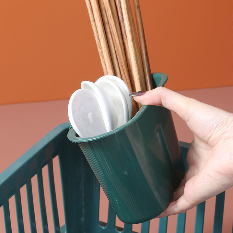 Someone is holding the Double Layer Kitchen Dishes