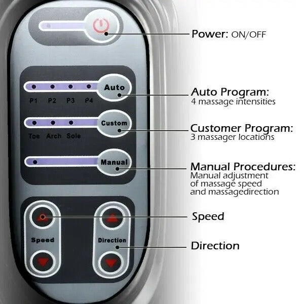 4 Mode Foot Massager Machine with Remote Control