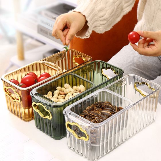 Double Layer Fruit / Snack Box with Drain and Separator