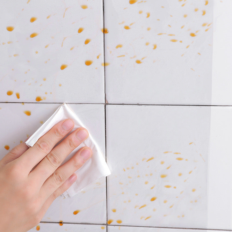 Transparent Kitchen Oil Proof Self Adhesive Wallpaper, Clear Glossy Film Covering