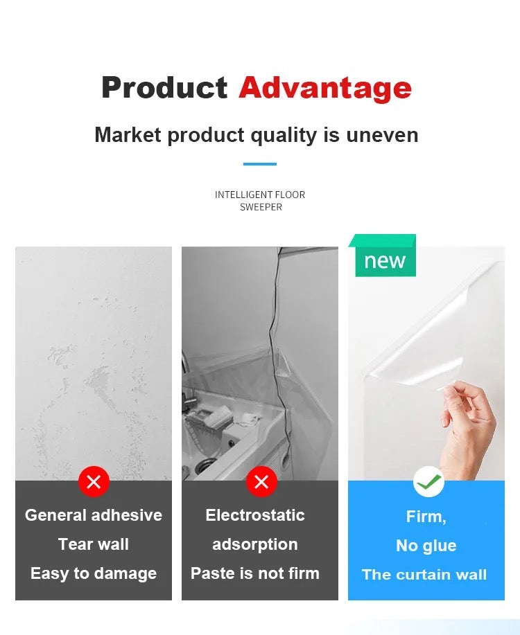 Transparent Kitchen Oil Proof Self Adhesive Wallpaper, Clear Glossy Film Covering