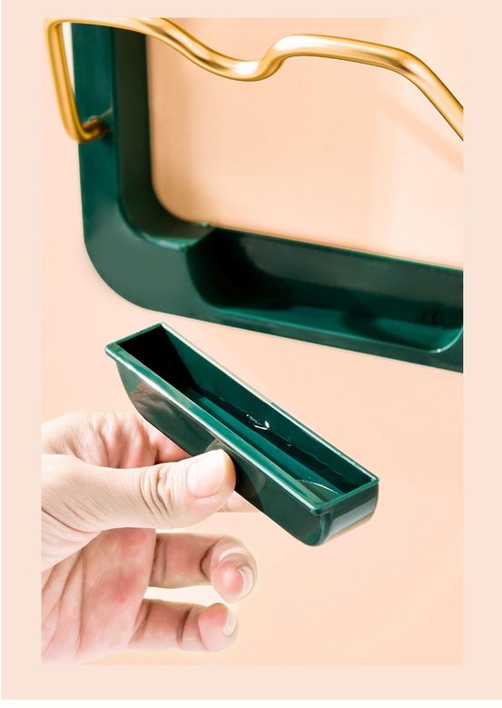 Someone is holding parts of the Useful Kitchen 2 Tier Pot Lid Pan Holder Shelf