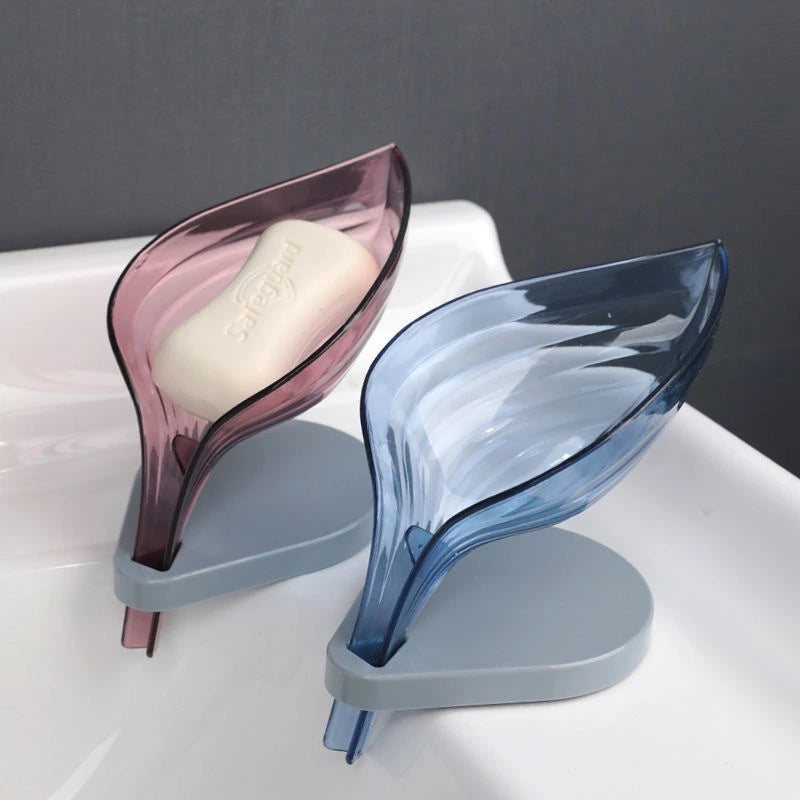 Self Draining Soap Holder Leaf Shape Soap Box