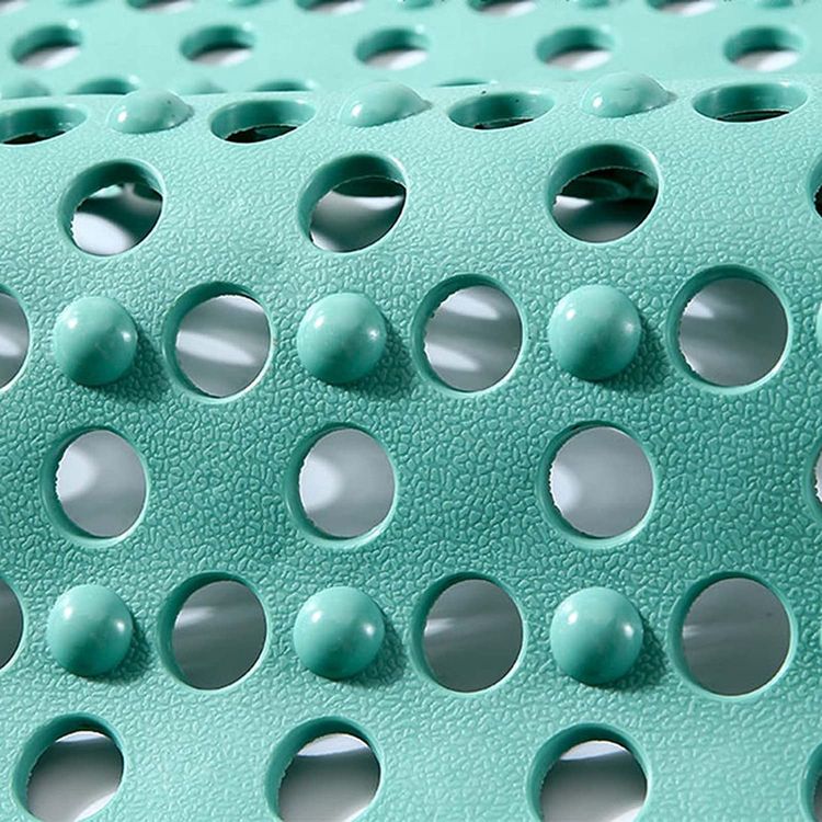 Non-slip Extra Long Bathroom Shower Mat in green color