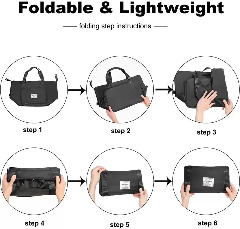 Large Capacity Foldable Travel Bag for Women