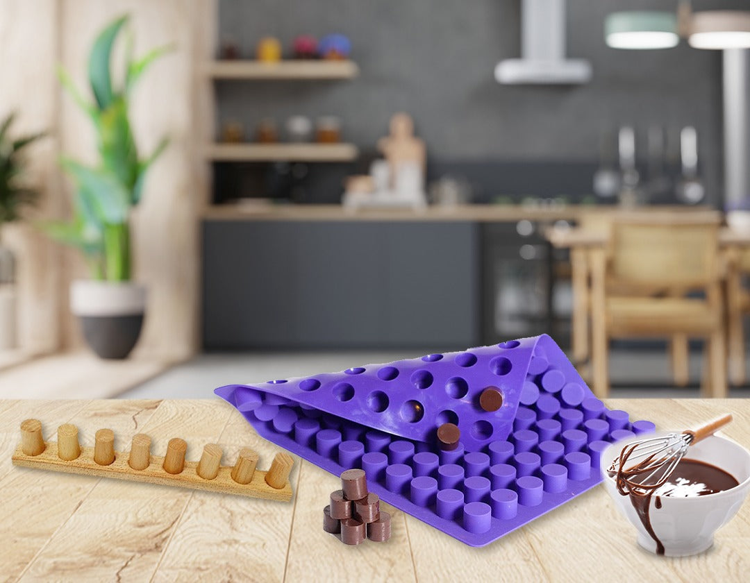 88 Cavities Mini Round Cheese Cakes Baking Silicone Molds