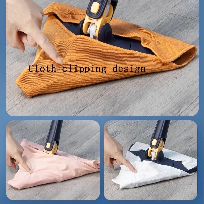 360° Rotatable Triangular Self-squeeze Telescopic Cleaning Mop
