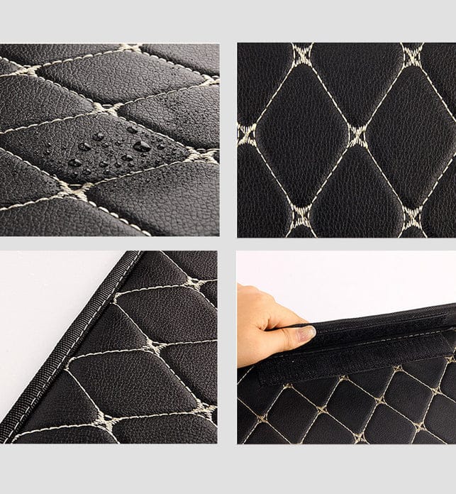 Car Trunk Folding Leather Organizer Storage Box