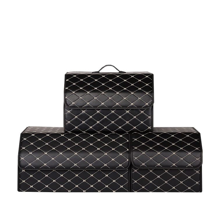 Car Trunk Folding Leather Organizer Storage Box