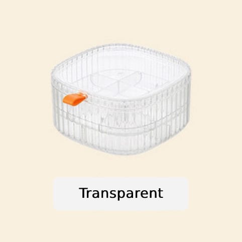 Cosmetic / Jewelry Storage Box with Lid, Earring Holder Container