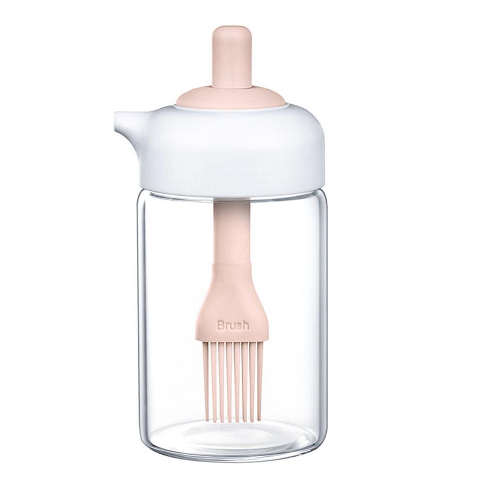 Oil Dispenser Bottle With Silicone Oil Brush, 230Ml