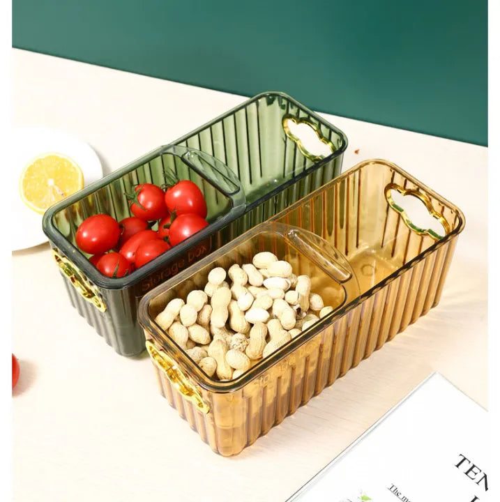 Double Layer Fruit / Snack Box with Drain and Separator