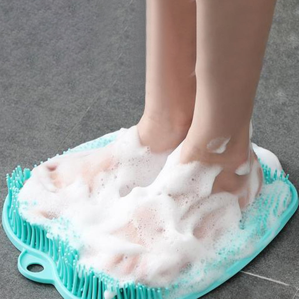 Non-Slip Silicone Mat, Bathroom Foot Scrub Massage Pad