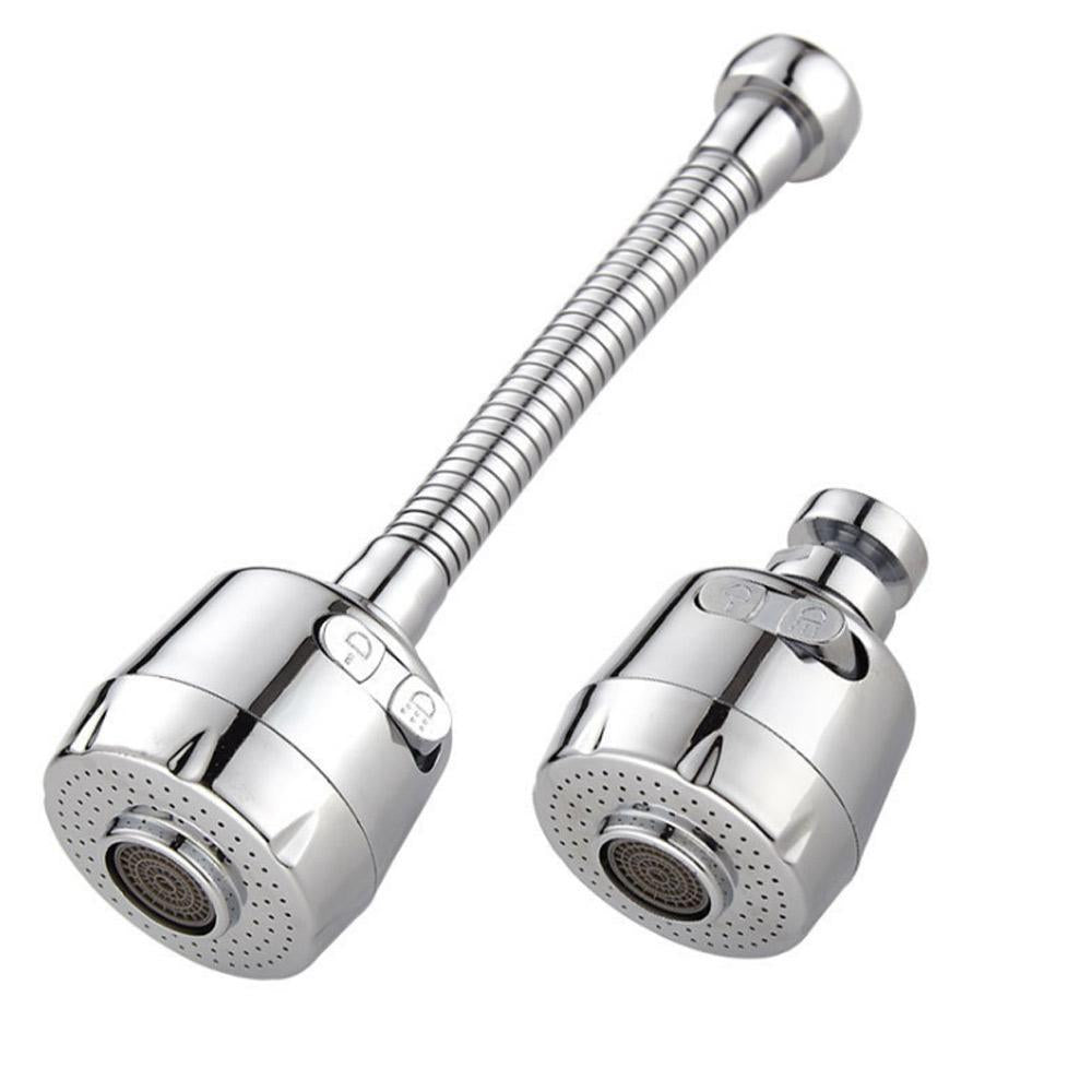 رأس صنبور المطبخ يدور 360 درجة لتوفير المياه، رأس رش بوظيفتين